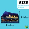 Titanic Birthday Party Invitations & Envelopes Value Pack (20 Count)