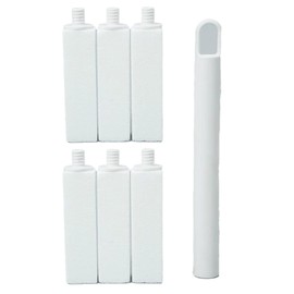 Simple Life Pumice Stone Toilet Bowl Cleaner | Long Handle & Eco-friendly Screw-on Pumice Stones | Scouring Stick for Toilet Cleaning, Stain Removal on Toilets, Grills, Tiles, Grout & Pools | 6 Pack