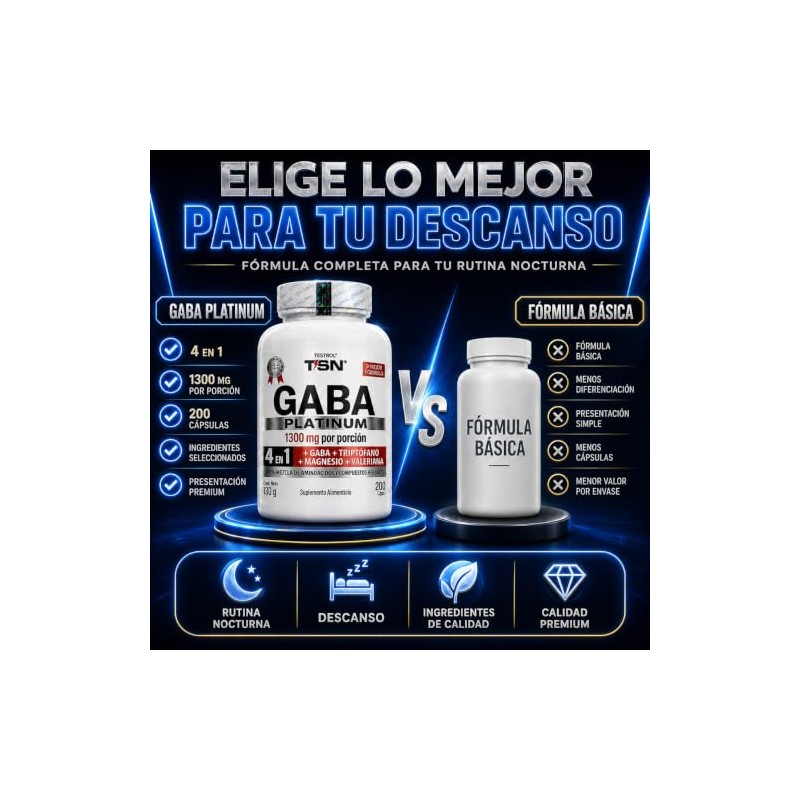 Gaba Platinum | Fórmula 4 En 1 | Gaba 750