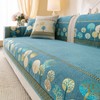 Aucrovee Chenille Boho Jacquard Couch Cover, Washable Sectional Sofa Covers