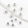 100 Pcs Clear Earring Backs, Plastic Earring Back, Arring Back