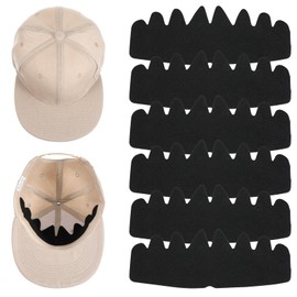 6 Pcs Hat Sweat Liner Hat Sweat Protector No Sweat Hat Liner Baseball Caps Inserts Flexible Washable Reusable Hat Felt Shapers Hat Support Brim Hat Crown Hat Form Shaper For Fitted Ball Sports Cap