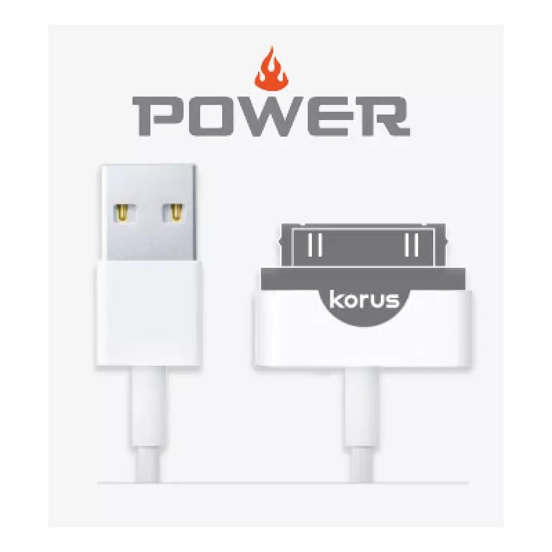 Korus Power USB Charging Cable for Mobile Batons Works w/
