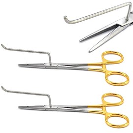 2 pcs Spay Hook Forceps Use to atraumatically Lift Horns Veterinary Instruments Stainless Steel by G.S ONLINE STORE