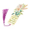 GANAZONO Beautiful Flower Themed Bookmark Lightweight Floral Page Marker for