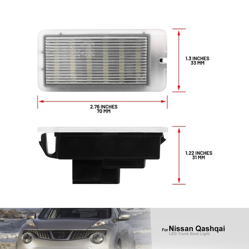 NSLUMO LED Boot Lighting Light for Nissan Qashqai Leaf Juke
