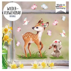 Wall Tattoo Loft Window Sticker Spring Easter Reusable Window Sticker for Children's Room