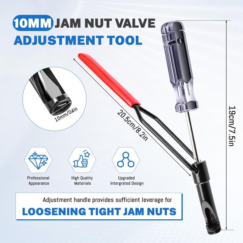Lucxhcky Valve Adjusting Tool, 10mm Valve Eyelash Adjustment Tool, Jam