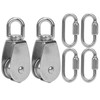 304 Stainless Steel 32mm Pulley with Lock Screw Climbing Carabiner