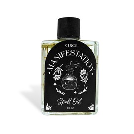 CIRCE Manifestation Spell Oil - Focus Intentions & Support Goals w/Clarity & Purpose - Add to Bath, Use in Rituals, Wear as Fragrance to Align w/Desires - Coconut Oil & Rosemary Herb - 1/2oz