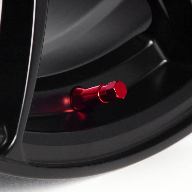 Circuit Performance Red Rubber Valve Stems TR413 30mm (Set of