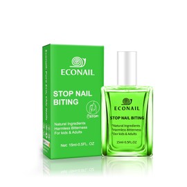 Econail Nail Biting Treatment For Kids, Nail Biting Prevention, No bite Nail Polish, Thumb Sucking Deterrent For Ages3+, 0.5 fl oz (15ml)