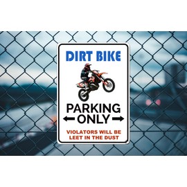 Dirt Bike Sign Dirtbike Motocross Gifts Accessories Stickers Stuff Man Cave Living Room Kitchen Bathroom Home Art Wall Decor Metal Tin Sign 12x8 Inch