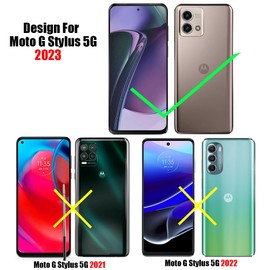 UZWZW 3 Pack Camera Lens Protector Tempered Glass For Motorola Moto G Stylus 5G 2023 [Not Affect Flash]