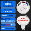 BR30 Grow Light Bulbs 18W 2000lm Full Spectrum Plant Happy