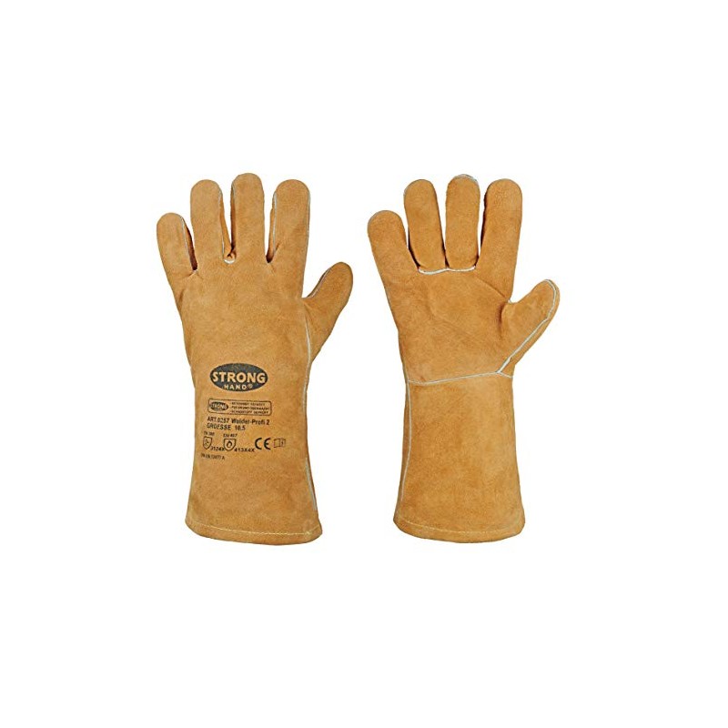 STRONGHAND Feldtmann Welding Gloves Size 10.5 Cat2 Natural