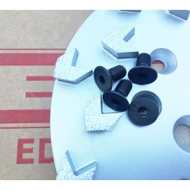 EDCO 4PK EDCO Flat HD SKT Screw (Screws Only)  for 10" Grinding Plates