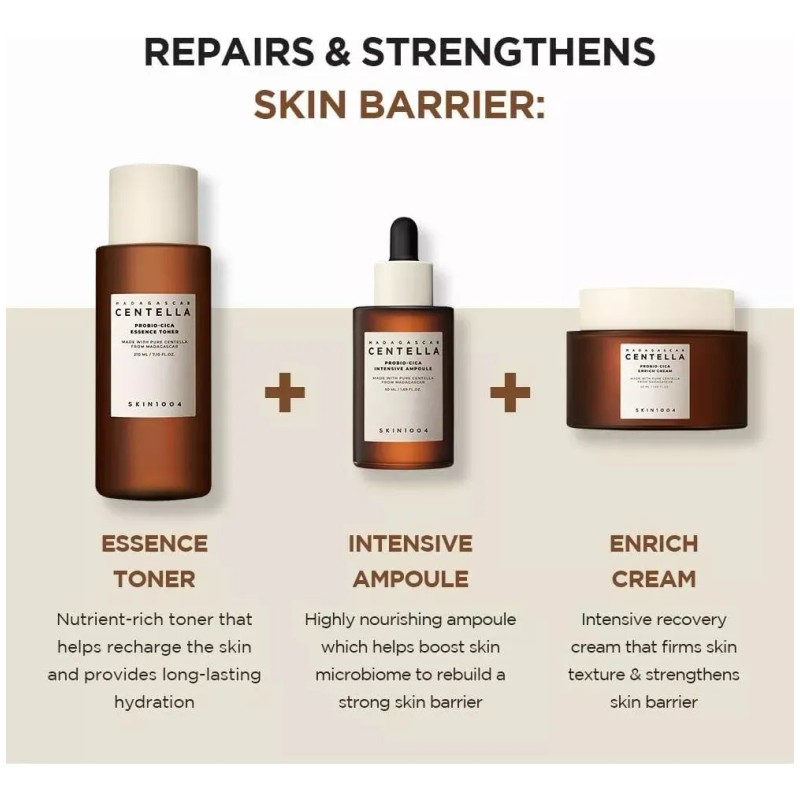 Skin1004 Madagascar Centella Probio-cica Intensive Ampoule 5 Sensible Acné Grasa