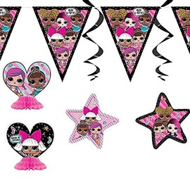 Unique Party 79100 - LOL Surprise Party Decoration Kit, Set of 7