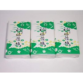 Rikyu Kaishi for Men, Large Tea Utensils, 5 Pieces (1 Quart, 30 Sheets) x 3 Pieces (450 Sheets)