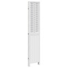 Solid White Wood Paulownia 4-Panel Screen & Room Divider Model