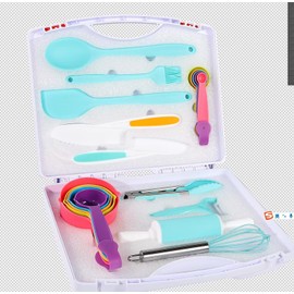 Kids Cooking Sets Real, Kids Cooking and Baking Set, Toddler Birthday Gifts for Girls Boys Age 3-8