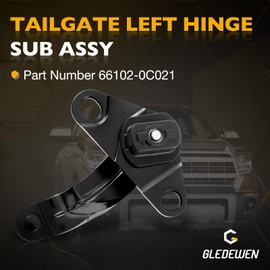 Gledewen 66102-0C021 Tailgate Left Hinge Sub-Assembly Driver Side Compatible with Toyota Tundra 2007-2021 Tailgate Left Support Cylinder