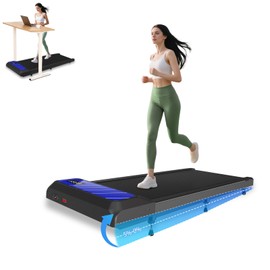 CYCLERADE Walking Pad Treadmill, Under Desk Treadmill, Low Noise, 2.5 Hp with Maximum Capacity of 265 Lbs Treadmills for Home & Office, Walking Jogging Running Machine (Blue)