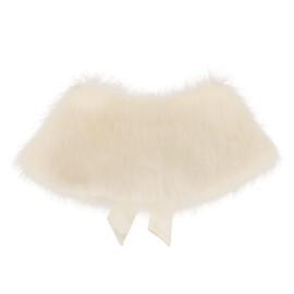 Flower Girls Wrap Shawl Princess Faux Fur Shoulder Cape Tippet Stole Wedding Dress Up