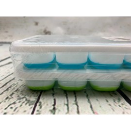 2PCS Silicone Ice Cube Tray Flexible and Convenient 14 Cell Silicone House