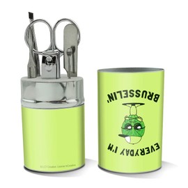 Everyday I'm Brusselin' Brussels Sprouts Hustling Funny Humor Stainless Steel Manicure Pedicure Grooming Beauty Care Travel Kit