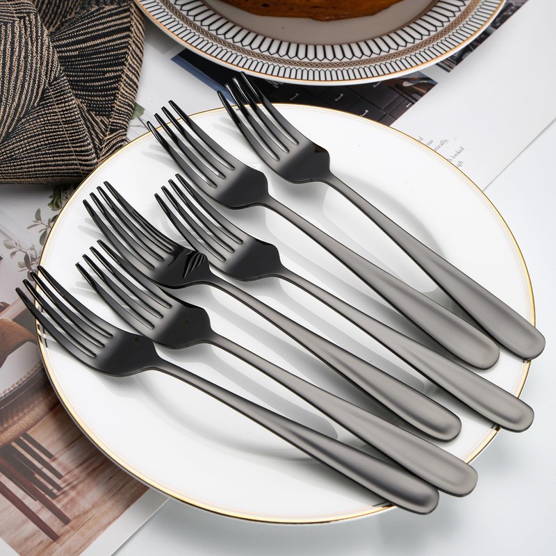 Buyer Star Dinner Forks, Pasta Forks, Set of 6, 7.3