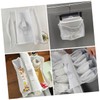 WOONEKY Bath Toy Organizer Saddle Shape Mesh Bag Wide Opening