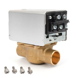 CELLGOKO V8043F1036 3/4" Zone Valve,Replaces V8043F1093,40003916-048/U Replacement Head Actuator,24V,2-Way,4-Wire Actuator, Normally Closed with Screw Terminals and End Switch