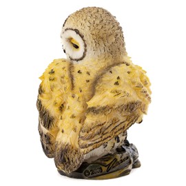 Top Collection Cute Mini Owl Statue - Hand Painted Adorable Spotted Owl Sculpture - 2.25-Inch Collectible Furry Animal Figurine