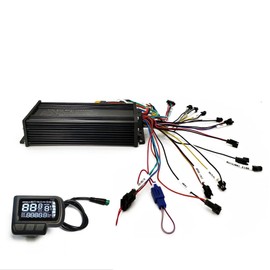 JOYSOG Ebike Controller Kit, 36V 48V 52V 1500W E-Bike Control Module Support 3-Mode for E-Bike Part (Controller + EN06 LCD Display)