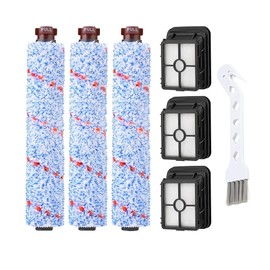 Replacement Parts for Bissell CrossWave, Multi-Surface Brush Roll 1868 and Hepa Filter 1866 Vacuum Filter, Compare to Part 1608683, 1608683, 1608684