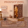 Fsolis DIY Book Nook Kit, DIY Miniature Dolls House,Kit Booknook