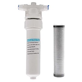 Westbrass AF400 Under Sink in-line Filter Unit and Cartridge for Instant Hot or Pure Water Dispenser faucets, White