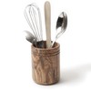 Berard Olive Wood Handcrafted Utensil Canister