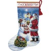 DIMENSIONS 70-08952 Counted Gold Collection Stocking: Holiday Glow, Aida, White,