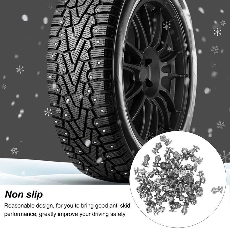 KIMISS 50PCS Universal Tire Studs for Truck Motorcycle, Car Wheel