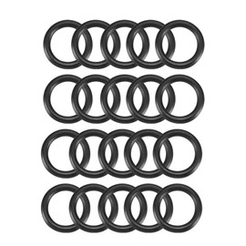 sourcing map Pack of 20 O Ring Sealing Rings Rubber Seal 13.5 mm AD 9.5 mm ID 2 mm Thickness Nitrile Rubber NBR Washer Seal Kit for Sealing Elements Tap Connector Repair Car