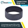 SharkBite 1-1/4 Inch Copper Crimp Rings, Pack of 50, PEX