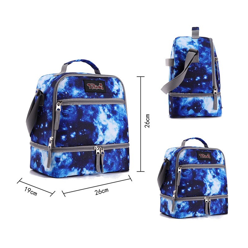 Tilami Rolling Backpack 19 inch with Lunch Bag Wheeled Laptop