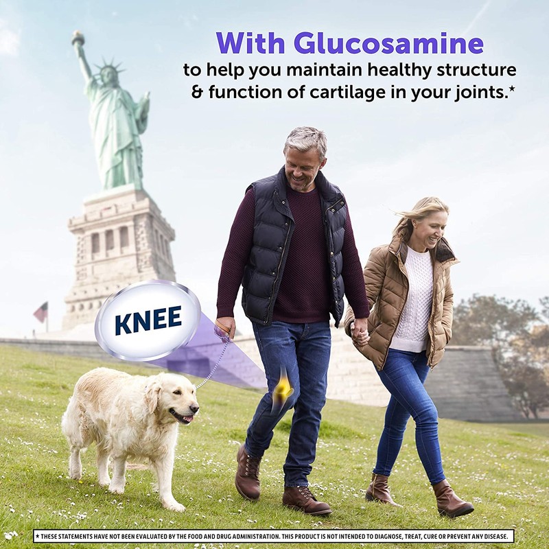 Schiff Glucosamine 2000mg with Vitamin D3 and Hyaluronic Acid, 150