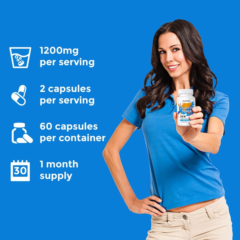 TUDCA Supplement 1200 mg per Serving, (4 Pack) 240 Capsules,