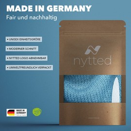 NYTTED® Triangular scarf with the finest alpaca wool for men and women in many colours, cuddly, soft and very warm, scarf, women's triangular scarf, women's scarf, women's scarf, women's winter women's scarf, Green, 180 x 70 cm