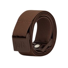 Jelt X Adjustable Elastic Magnetic Belt for Men and Women Non-Slip Grippy Gel Stretch Belt Brown