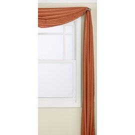 Lorraine Home Fashions Reverie 40-Inch x 25-Inch Ascot Cenefa, Spice, Scarf 60" x 216", 1